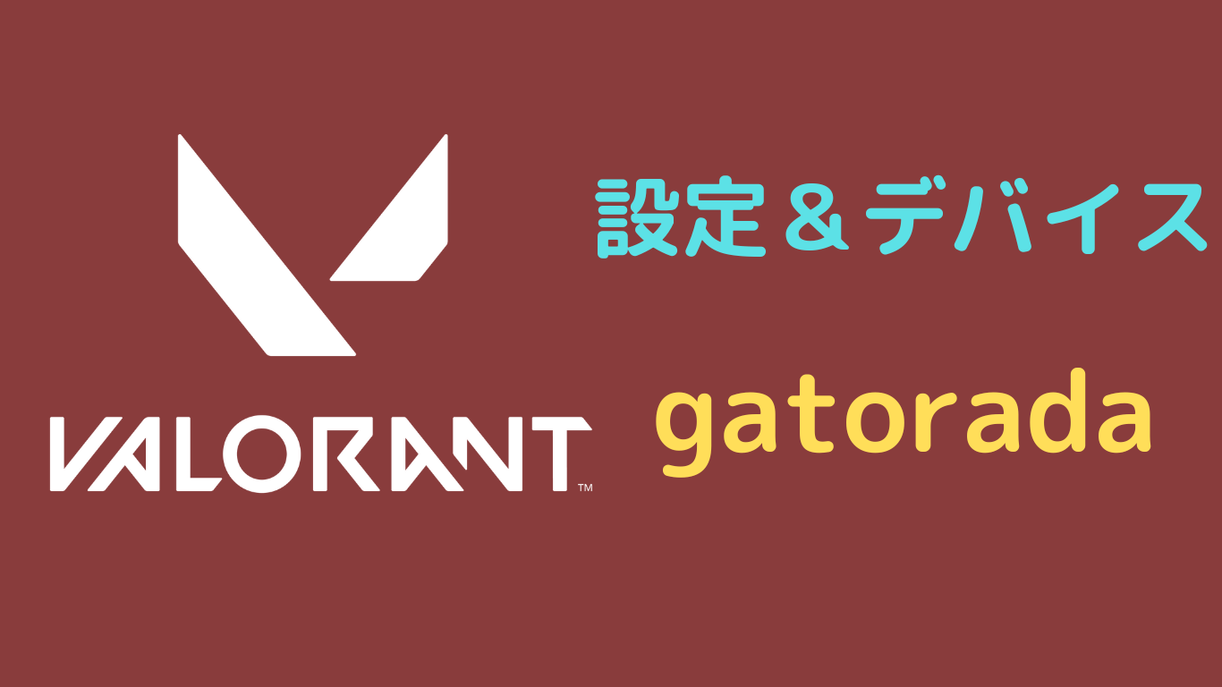 gatorada 設定 valorant